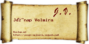 Jónap Velmira névjegykártya